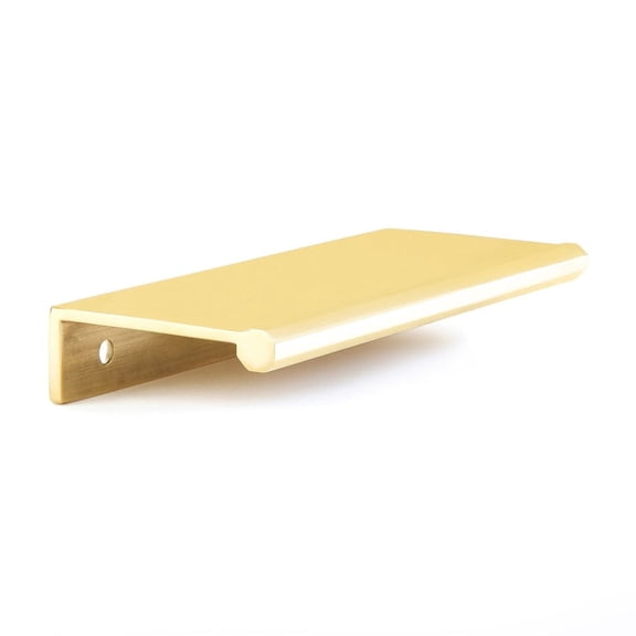 Schaub And Company 10021-UNBR Baker 4" Center To Center Solid Brass 5-1/4" Long Finger Tab