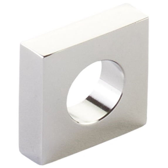 Schaub And Company 10030-PN Cafe Modern Square 1" Open Ring Slot Cabinet Knob / Drawer