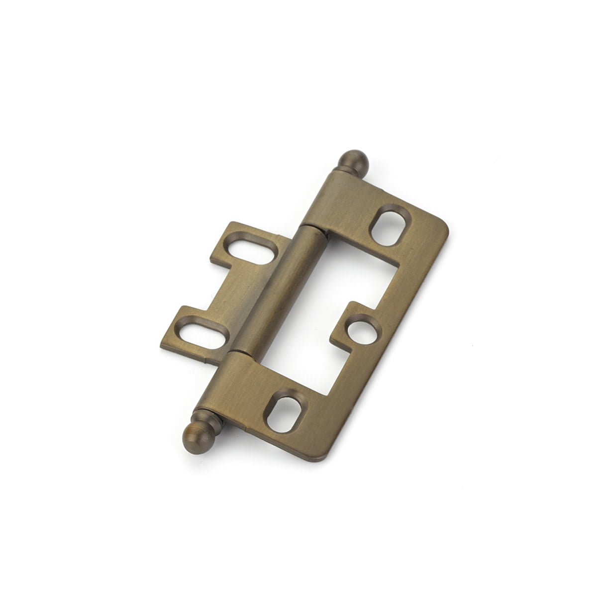 Schaub And Company 1100B-ALB Non-Mortise Ball Tip 2-1/2" X 7/8" Traditional Solid Brass