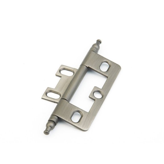 Schaub And Company 1100M Non-Mortise Solid Brass Cabinet Inset Butt Hinge - Nickel