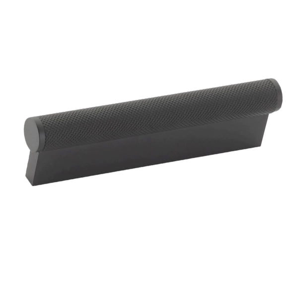 Schaub And Company 1201-MB Modo 4" Center To Center Euro Modern Diamond Knurled Solid Bar