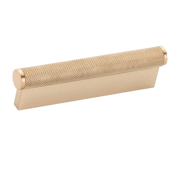 Schaub And Company 1201-SSB Modo 4" Center To Center Euro Modern Diamond Knurled Solid Bar