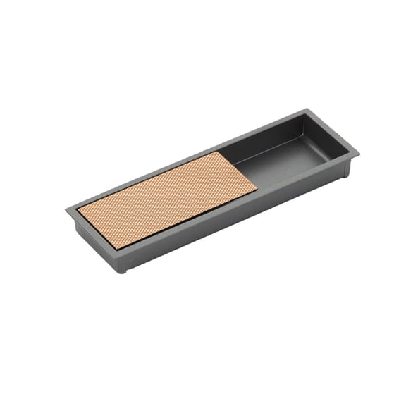 Schaub And Company 1210-GM-PRG Modo 6 1/4" X 2"W Modern Split Finish Recessed Flush