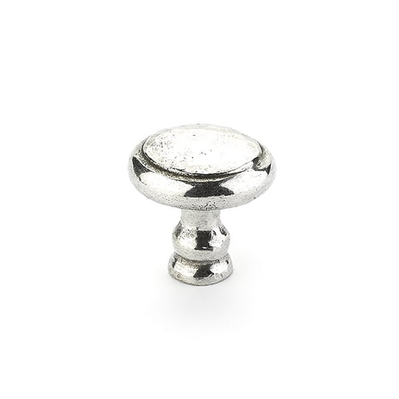 Schaub And Company 131-N Artifex Rustic 1-1/2" Hammered Look Solid Britannium Pewter Round