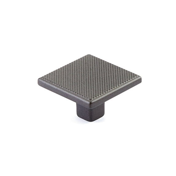 Schaub And Company 20015 Quadrato 1-3/8" Industrial Modern Diamond Knurled Square Luxury