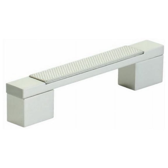 Schaub And Company 211001-BN Urbano 4" Center To Center Contrast Knurled Modern Square