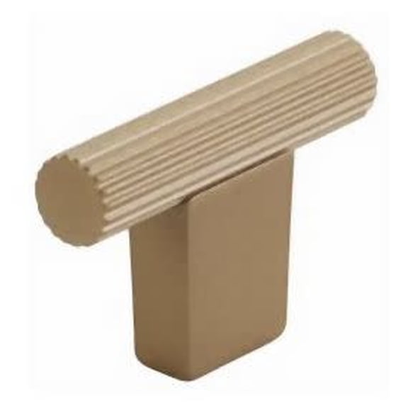 Schaub And Company 211042 Aspero 2" Wide Luxury Ridged Round Cabinet "T" Bar Knob / Drawer
