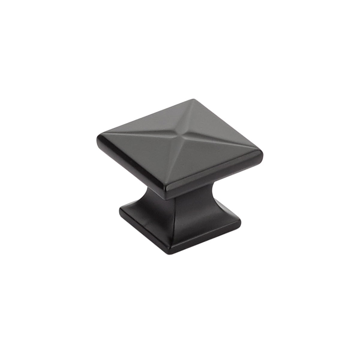 Schaub And Company 215-MB Northport 1-3/8" Contemporary Square Cabinet Knob - Black