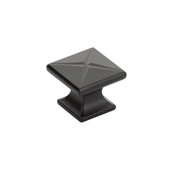 Schaub And Company 215 Northport 1-3/8" Contemporary Square Cabinet Knob - Black