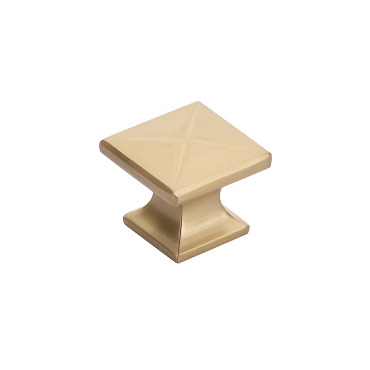 Schaub And Company 215-SSB Northport 1-3/8" Contemporary Square Cabinet Knob - Brass