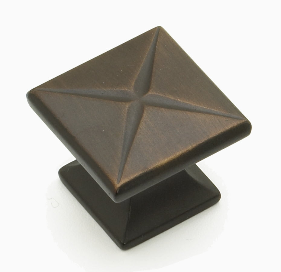 Schaub And Company 215-ABZ Northport 1-3/8" Contemporary Square Cabinet Knob - Bronze