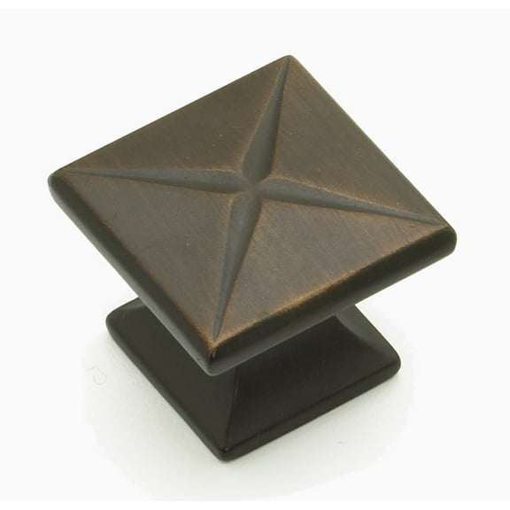 Schaub And Company 215 Northport 1-3/8" Contemporary Square Cabinet Knob - Bronze