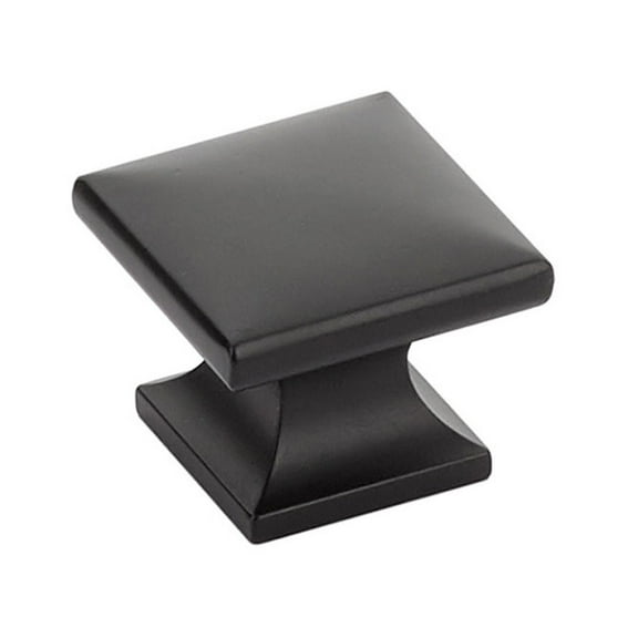 Schaub And Company 219 Northport 1-3/8" Contemporary Square Cabinet Knob - Black