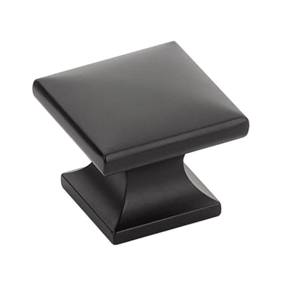 Schaub And Company 219-MB Northport 1-3/8" Contemporary Square Cabinet Knob - Black
