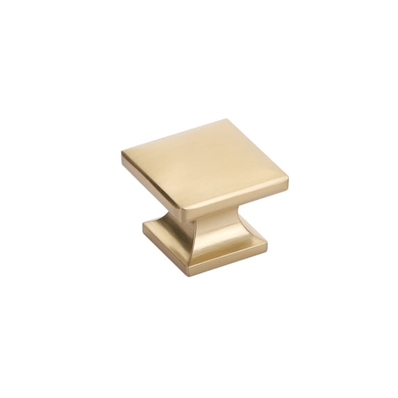 Schaub And Company 219-SSB Northport 1-3/8" Contemporary Square Cabinet Knob - Brass