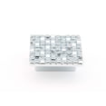 thumbnail image 1 of Schaub And Company 234 Mosaic 1-7/8" Designer Textured Square Cabinet Knob - Chrome, 1 of 5