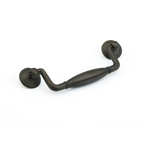 Schaub And Company 258 Siena 5" Center To Center Rustic Farmhouse Bail Cabinet Handle Drop