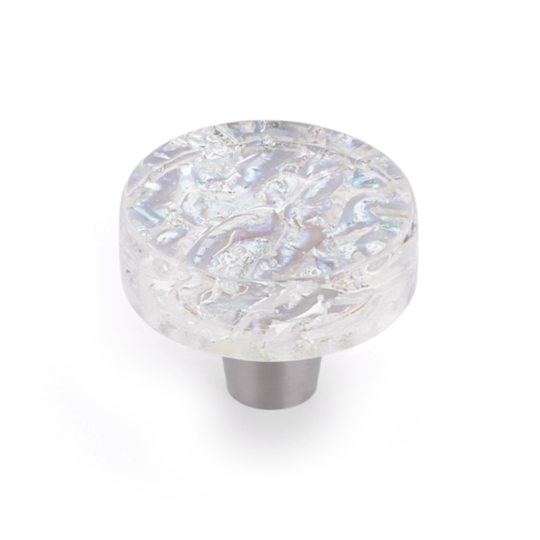 Schaub And Company 31-PCL Ice 1-1/2" Modern Designer Glass Round Cabinet Knob - Clear