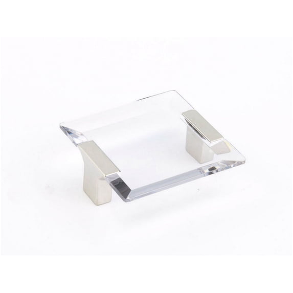 Schaub And Company 315-15-CL Positano 2-1/2" Center To Center Luxury Square Clear Acrylic
