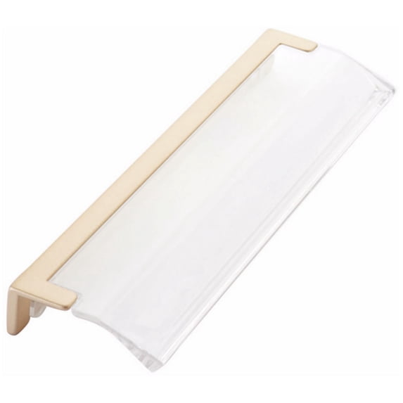 Schaub And Company 324-SSB-CL Positano 5-1/16" Center To Center Clear Acrylic Finger Tab