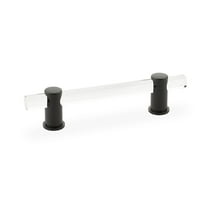 Schaub And Company 404 Lumiere 6" Euro Modern Solid Brass And Adjustable Acrylic Bar
