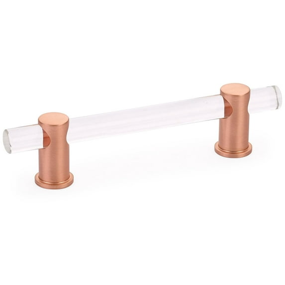 Schaub And Company 404 Lumiere 6" Euro Modern Solid Brass And Adjustable Acrylic Bar