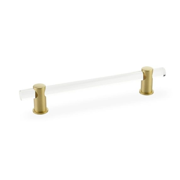 Schaub And Company 406 Lumiere 8" Euro Modern Solid Brass And Acrylic Bar Luxury