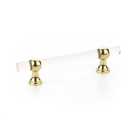 Schaub And Company 414-03 Lumiere Transitional 4" Euro Modern Acrylic And Solid Brass