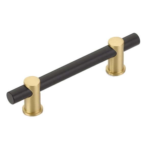 Schaub And Company 424-MB-SB Fonce 4" Center To Center Modern Euro Bar Style Luxury Solid