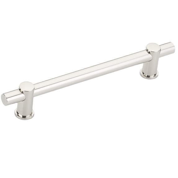 Schaub And Company 426-PN Fonce 6" Center To Center Modern Industrial Luxury Solid Brass