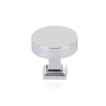 thumbnail image 1 of Schaub And Company 469-26 Haniburton 1-1/4" Flat Disc Round Solid Brass Luxury Cabinet, 1 of 5