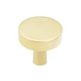 thumbnail image 1 of Schaub And Company 470-UNBR Haniburton 1-1/4" Contemporary Disc Flat Round Solid Brass, 1 of 6