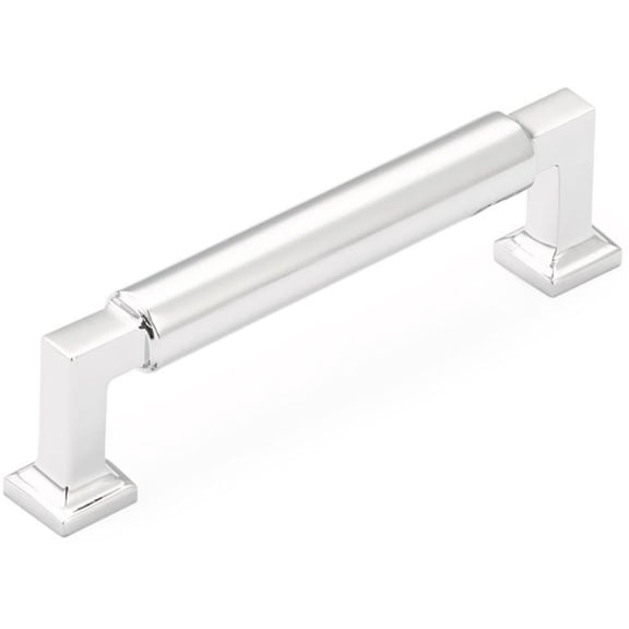 Schaub And Company 474 Haniburton 4" Center To Center Luxury Modern Solid Brass Barrel