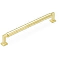 thumbnail image 1 of Schaub And Company 478-UNBR Haniburton 8" Center To Center Urban Modern Solid Brass Barrel, 1 of 6