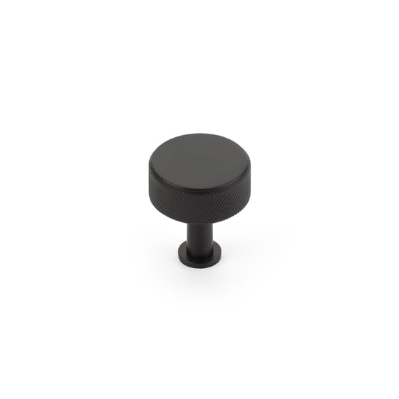 Schaub And Company 5002-MB Pub House 1-1/4" Round Flat Diamond Knurled Solid Brass Cabinet