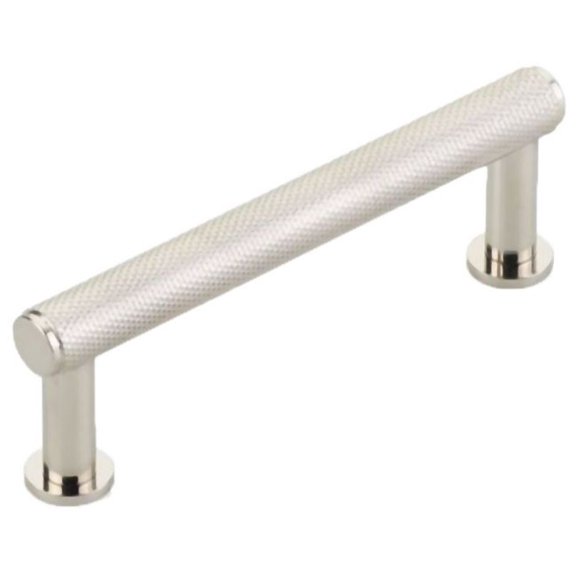 Schaub And Company 5003 Pub House 3-1/2" Center To Center Diamond Knurled Solid Brass Bar