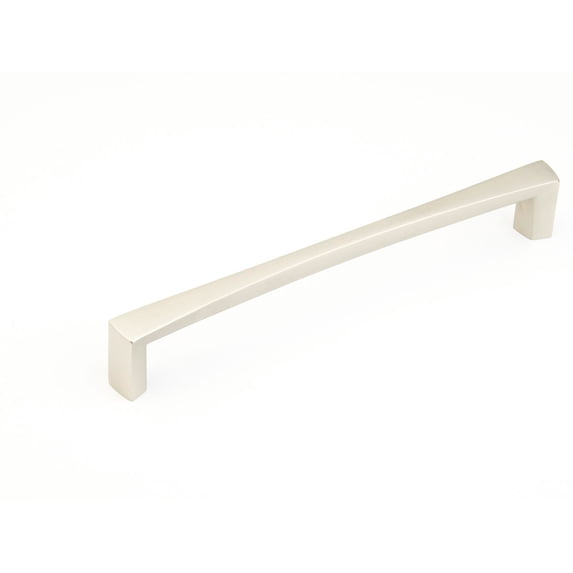 Schaub And Company 503A Italian Contemporary 13-3/4" Center To Center Solid Brass Squared