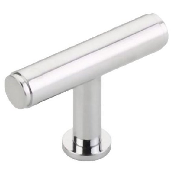 Schaub And Company 5101 Pub House 2" "T" Bar Solid Brass Luxury Cabinet Knob Pull - Chrome