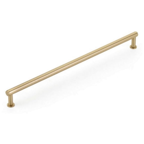 Schaub And Company 5112-SSB Pub House 12" Center To Center Smooth Bar Solid Brass