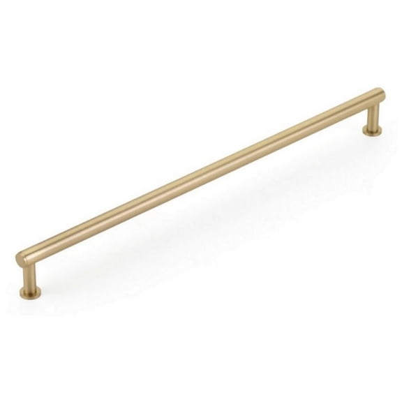 Schaub And Company 5112 Pub House 12" Center To Center Smooth Bar Solid Brass Oversized