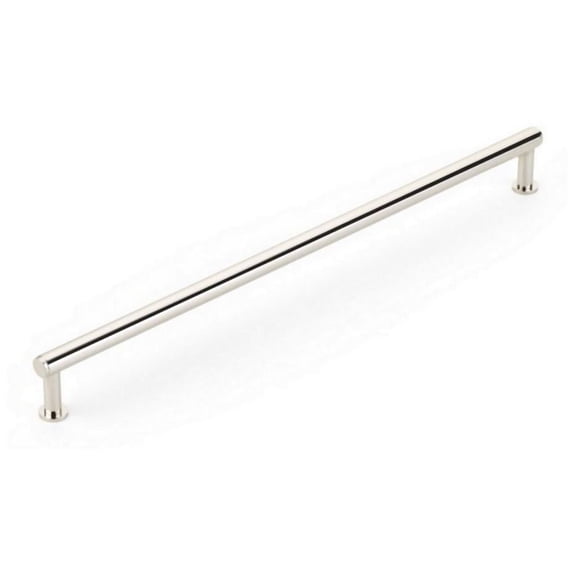 Schaub And Company 5112-PN Pub House 12" Center To Center Smooth Bar Solid Brass Oversized