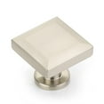 thumbnail image 1 of Schaub And Company 551 Heathrow 1-1/4" Contemporary Square Solid Brass Beveled Top Luxury, 1 of 5