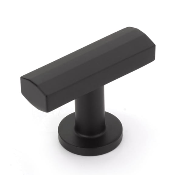 Schaub And Company 552 Heathrow 1-3/4" Modern Industrial "T" Bar Solid Brass Faceted