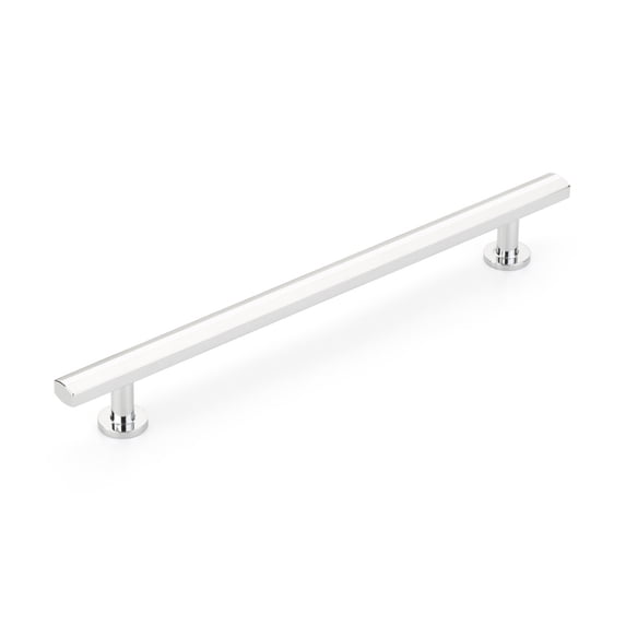 Schaub And Company 555-26 Heathrow 8" Center To Center Contemporary Solid Brass Bar Handle