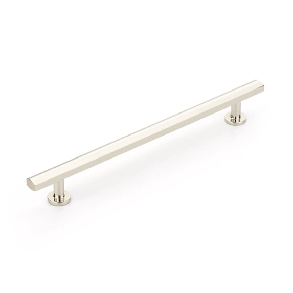 Schaub And Company 555-PN Heathrow 8" Center To Center Contemporary Solid Brass Bar Handle