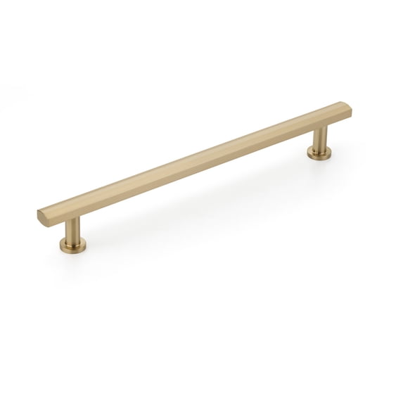 Schaub And Company 557-SSB Heathrow 12" Center To Center Contemporary Bar Solid Brass
