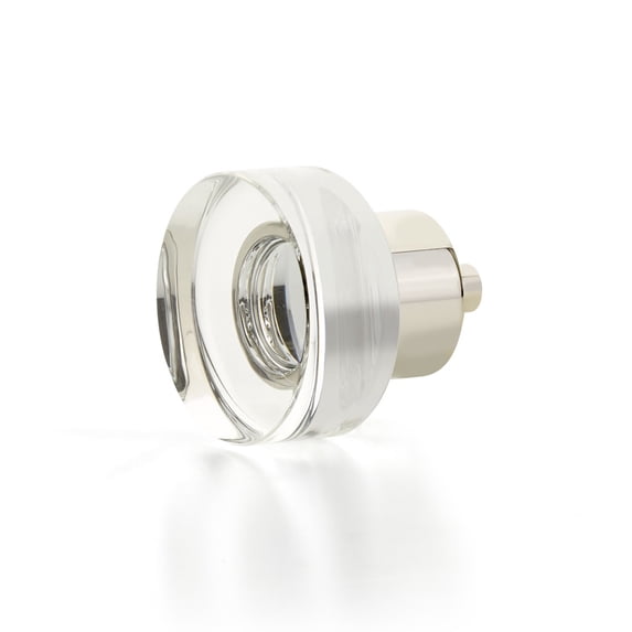 Schaub And Company 56-PN City Lights 1-3/8" Round Disc Glass And Solid Brass Luxury