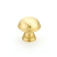thumbnail image 1 of Schaub And Company 570-SB Atherton 1-1/4" Solid Brass Hammered Texture Round Cabinet Knob, 1 of 2