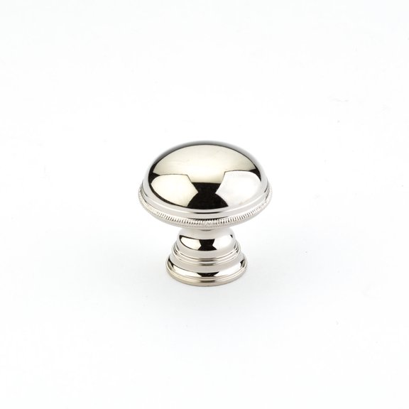 Schaub And Company 572-PN Atherton 1-1/4" Classic Traditional Smooth Round Solid Brass