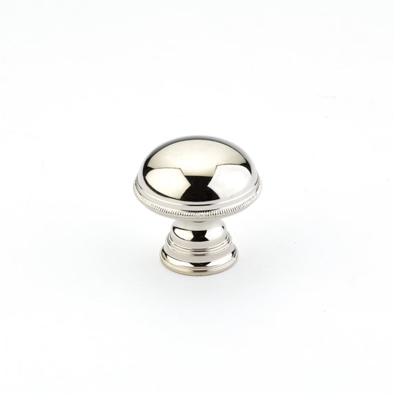 Schaub And Company 572-PN Atherton 1-1/4" Classic Traditional Smooth Round Solid Brass